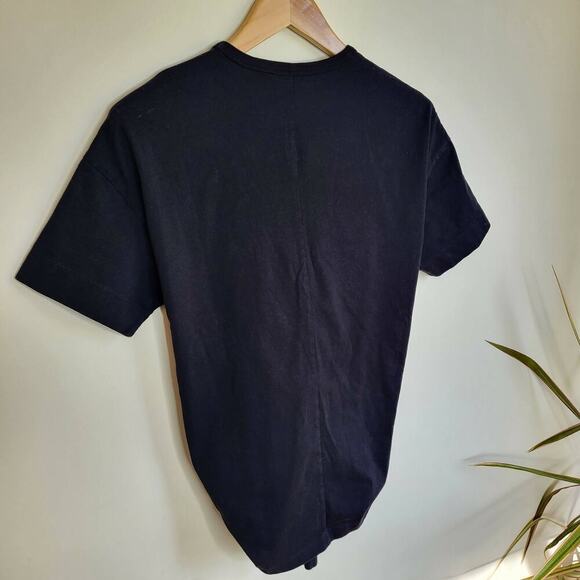 Cedric Charlier Elongated Hem Tee - Black - Picture 5 of 11